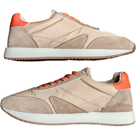MATISSE 'Farrah' Low top Sneakers (Natural/Orange/Cream), Size 7, LIKE NEW - Picture 5 of 10